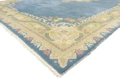 Vintage Indian Palace Rug with Romantic English Country Cottage Style