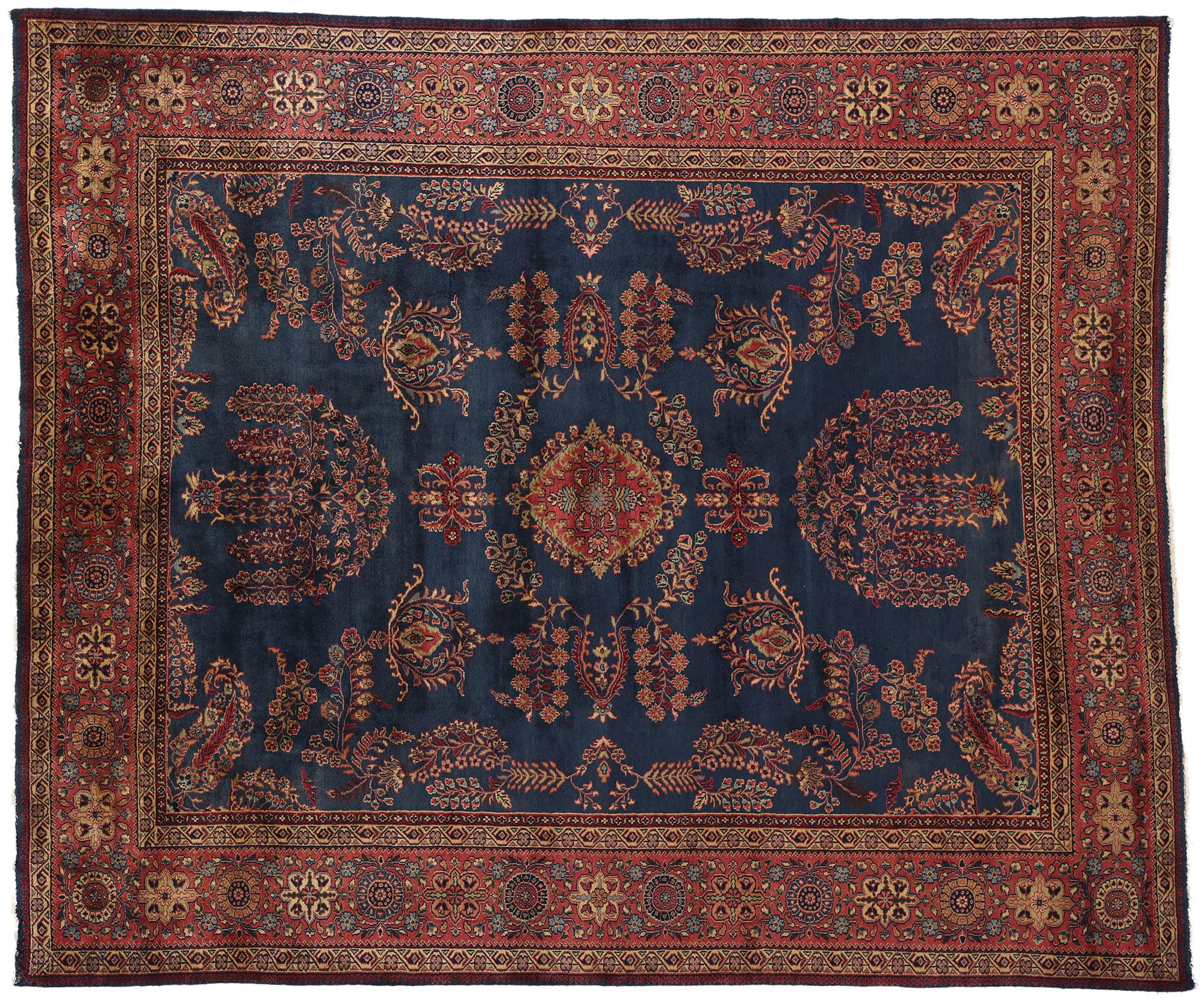 Tappeto indiano vintage Mohajeran Sarouk, 07'10 x 09'03 in vendita 2