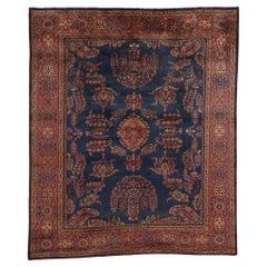 Tapis persan Mohajeran Sarouk vintage, 07'10 x 09'03