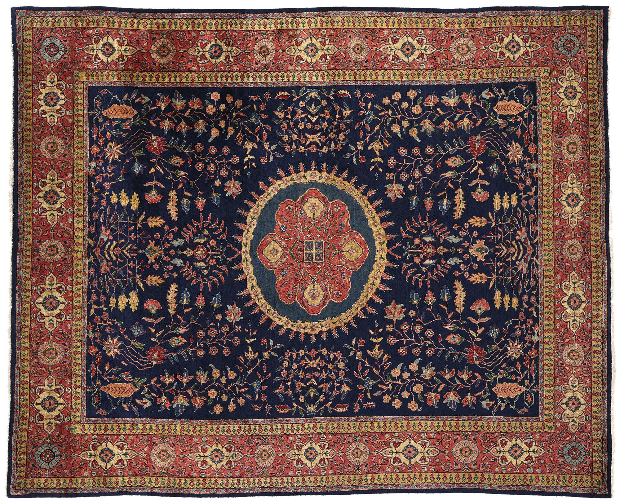 Tappeto Sarouk indiano vintage, 07'11 x 09'08 in vendita 2