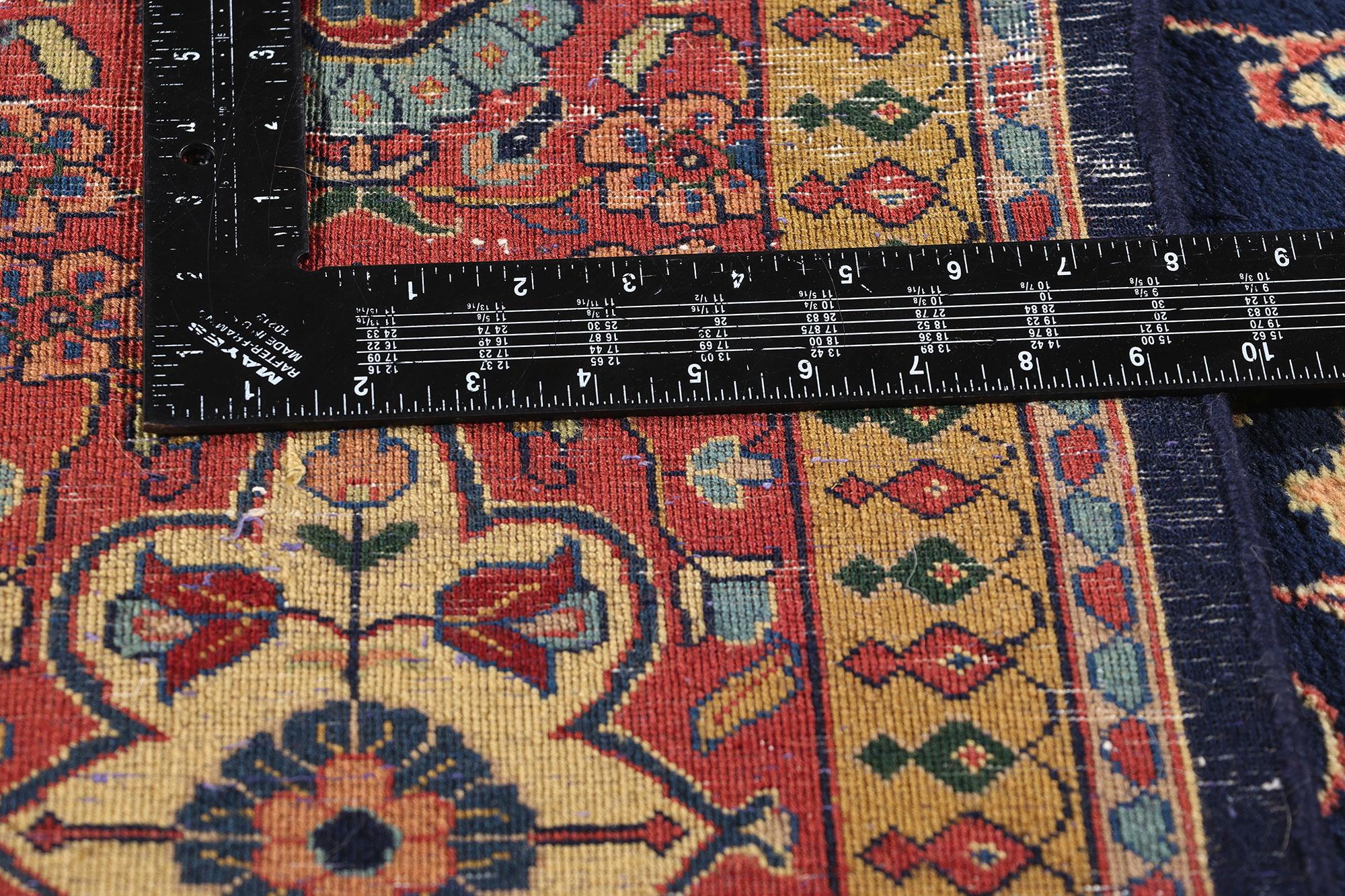Tappeto Sarouk indiano vintage, 07'11 x 09'08 In condizioni buone in vendita a Dallas, TX