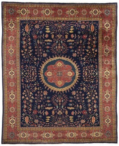 Vintage Indian Persian Sarouk Rug, 07'11 x 09'08