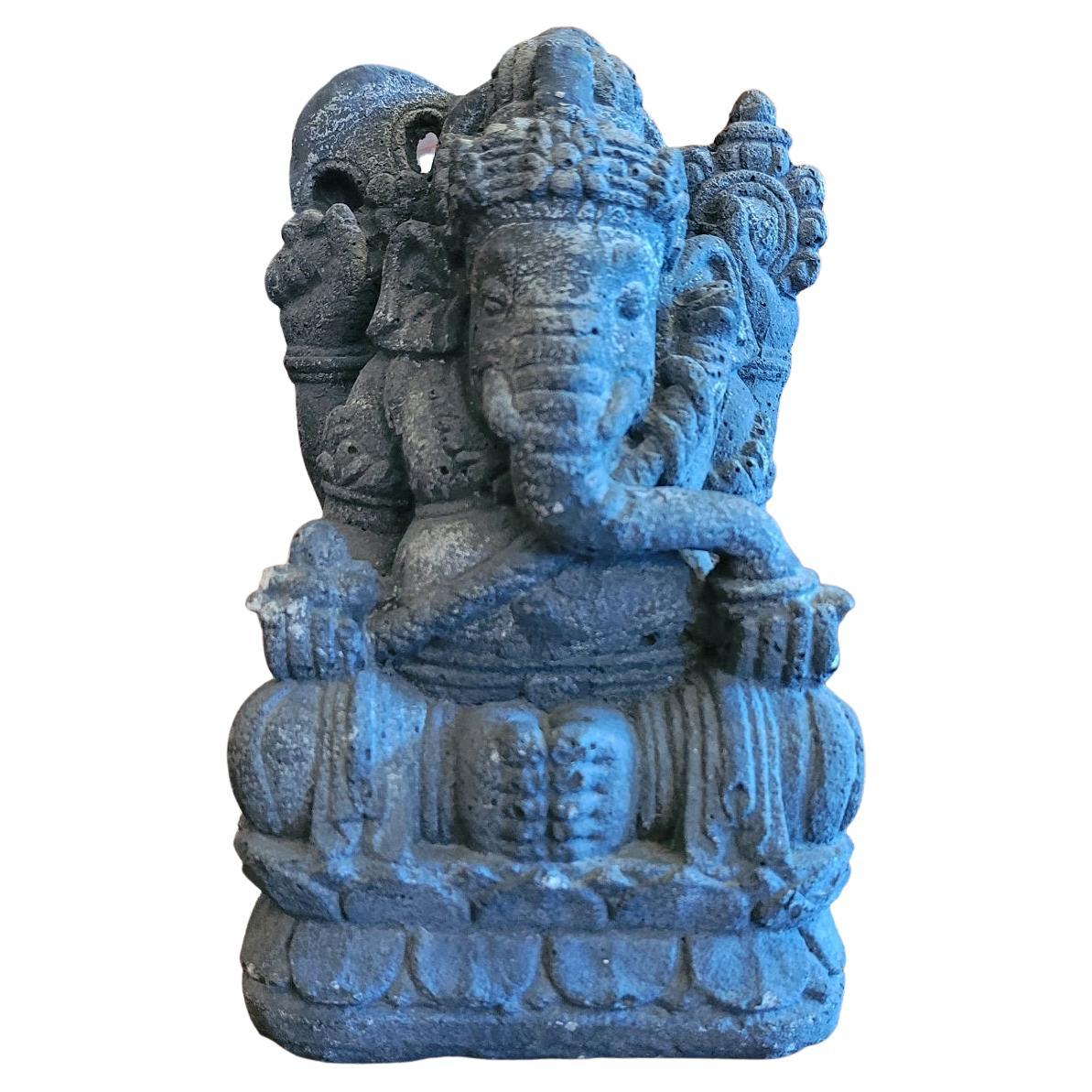 Vintage Indian Pumice Stone Carving of Ganesha