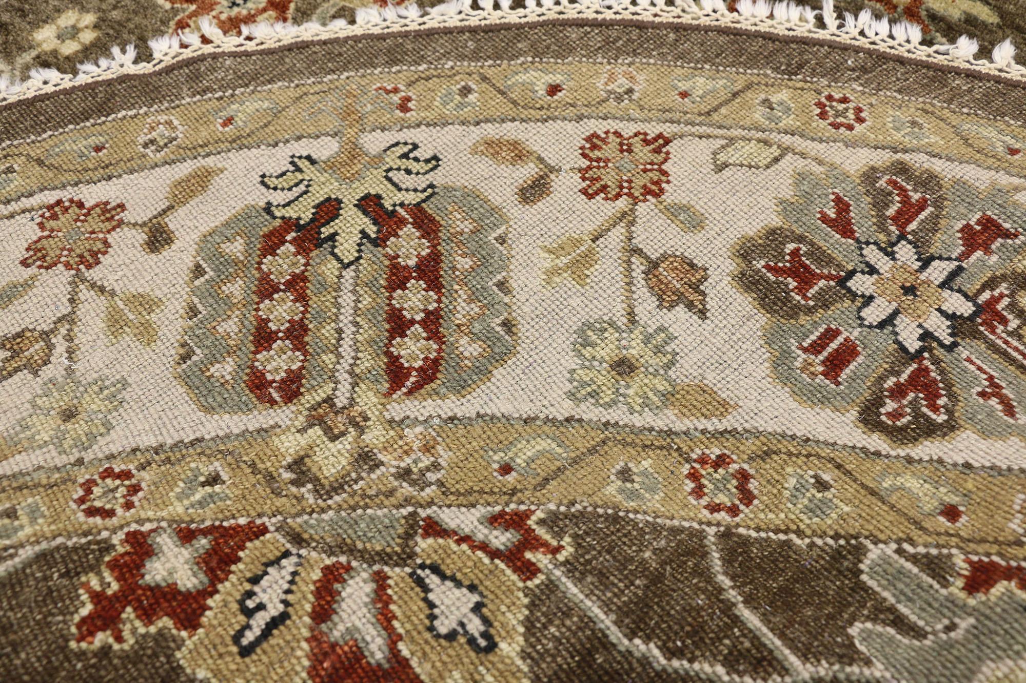 round vintage rug