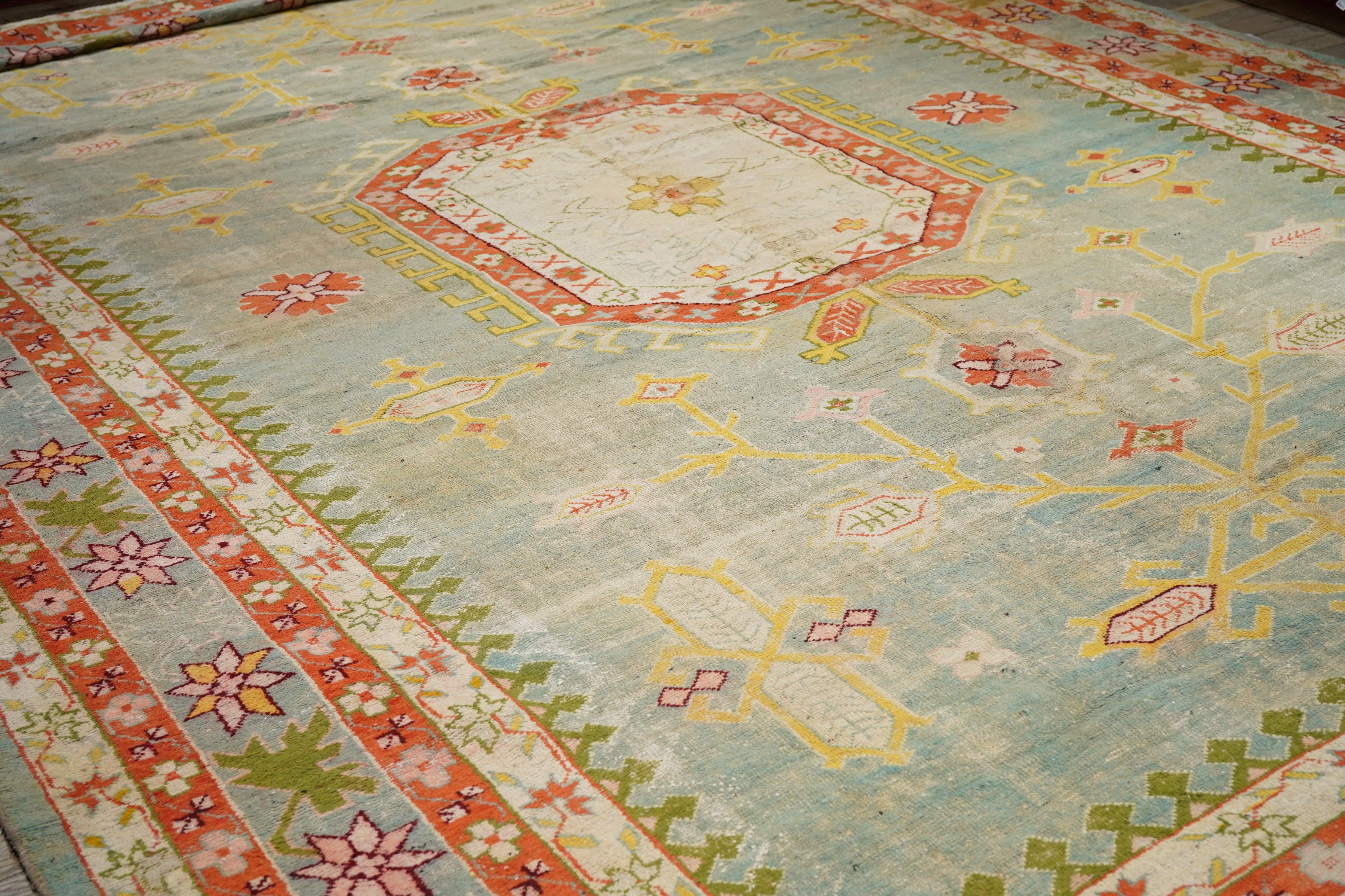 Indischer Vintage-Teppich 12'1'' x 17'8'' (Wolle) im Angebot