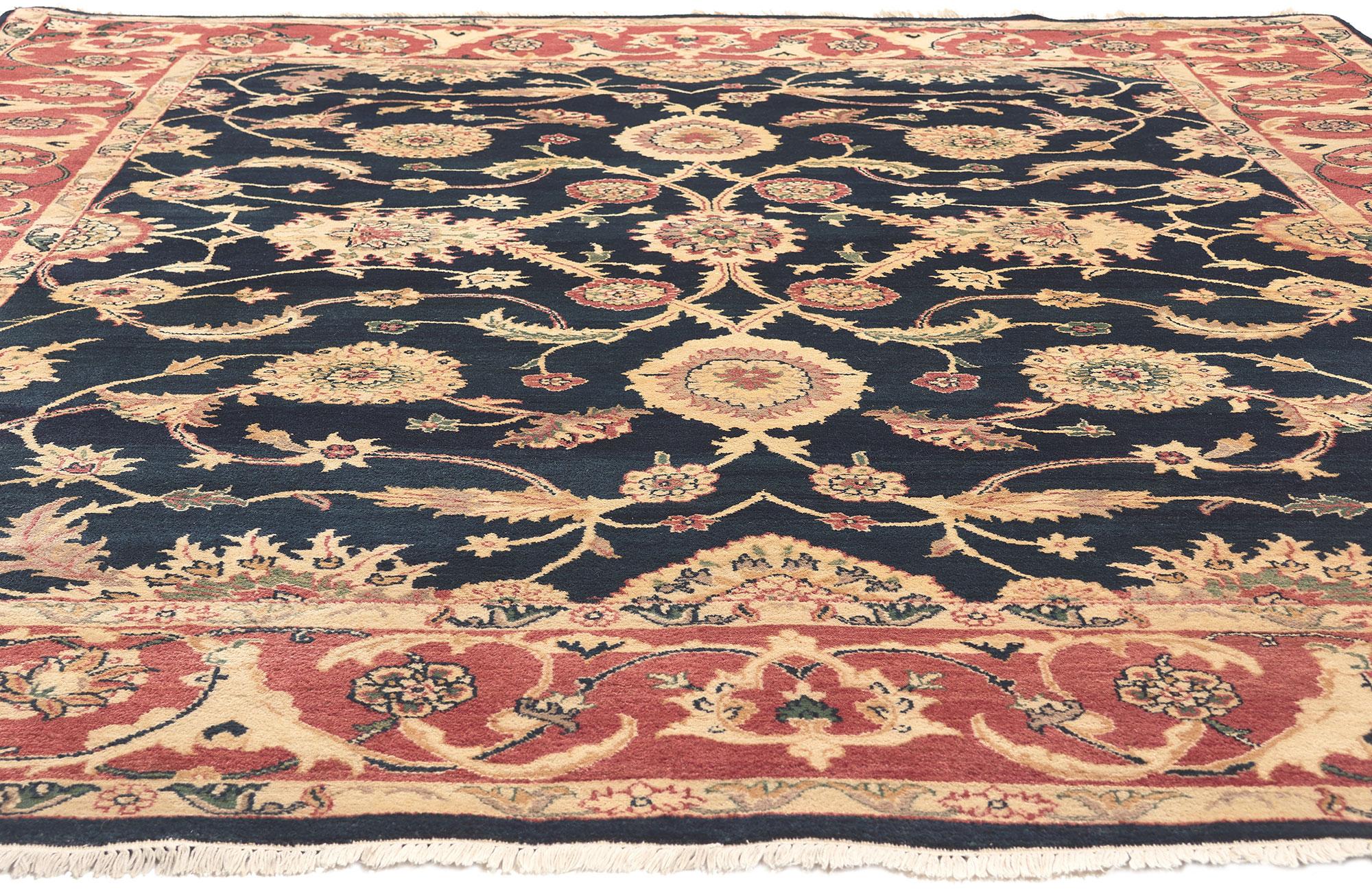 Tabriz Vintage Indian Rug, Timeless Elegance Meets Traditional Sensibility For Sale