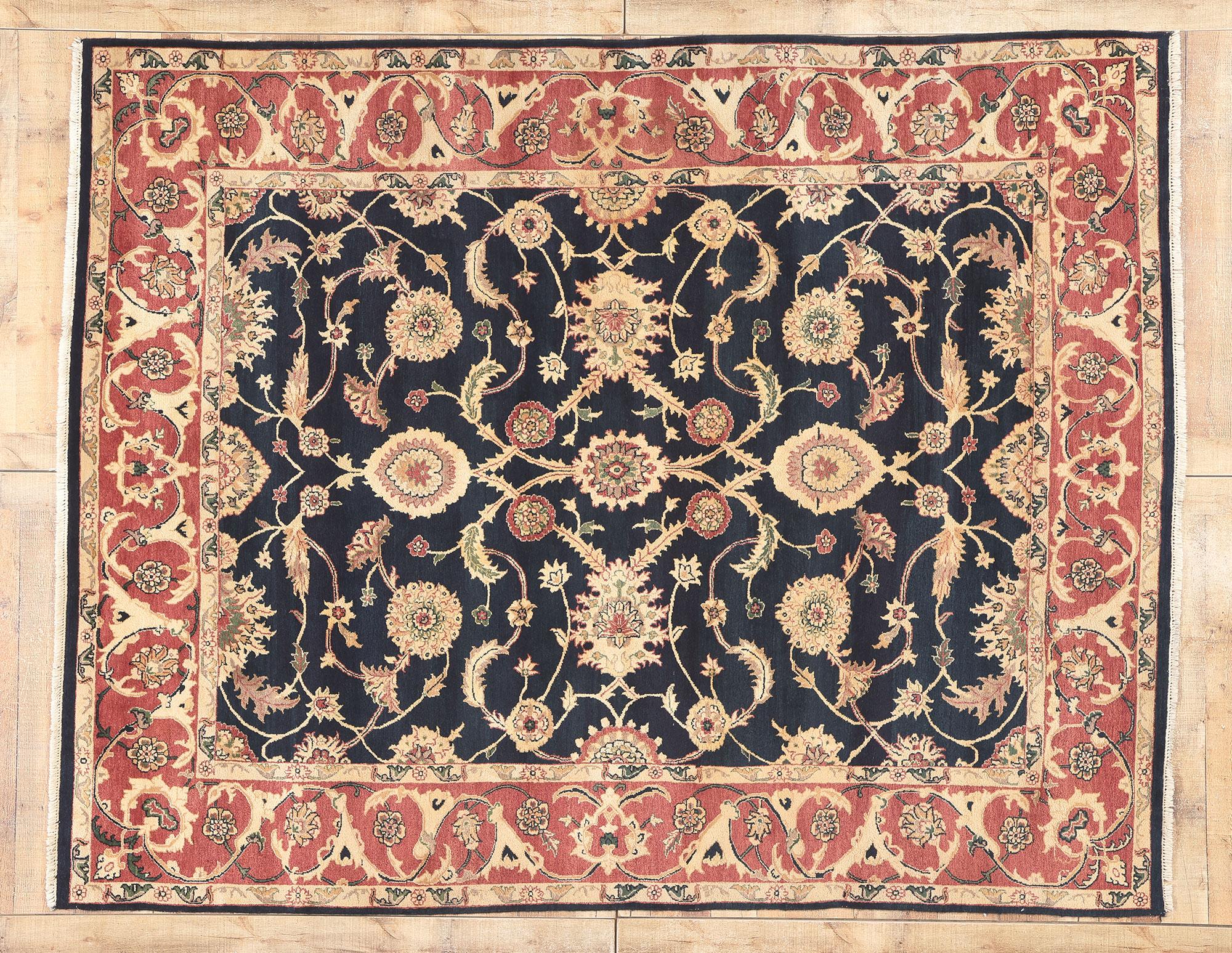 Indischer Vintage-Teppich, zeitlose Eleganz trifft auf traditionelle Sensibilität im Angebot 2