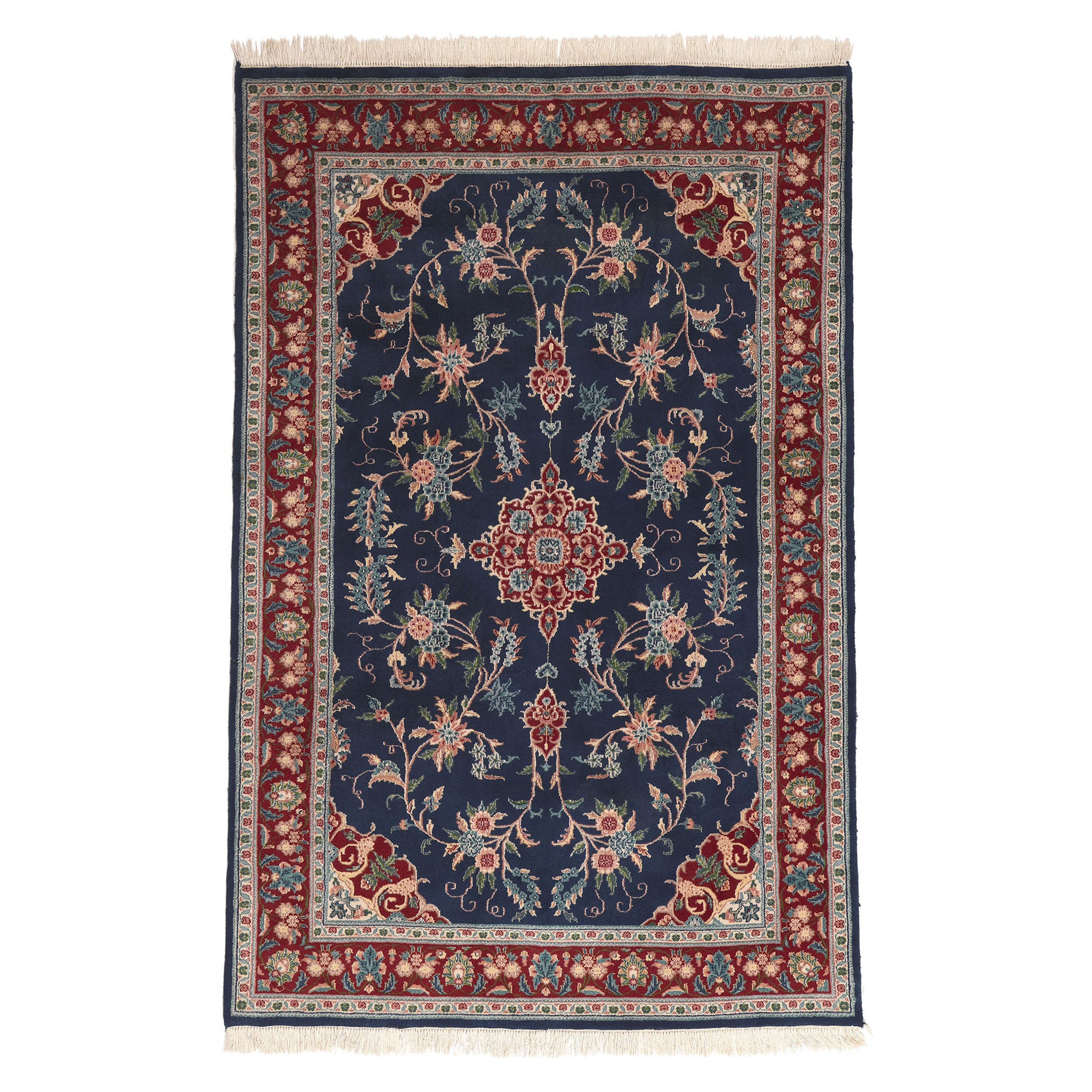 Tapis indien vintage, la sensibilité traditionnelle rencontre la paire patriotique