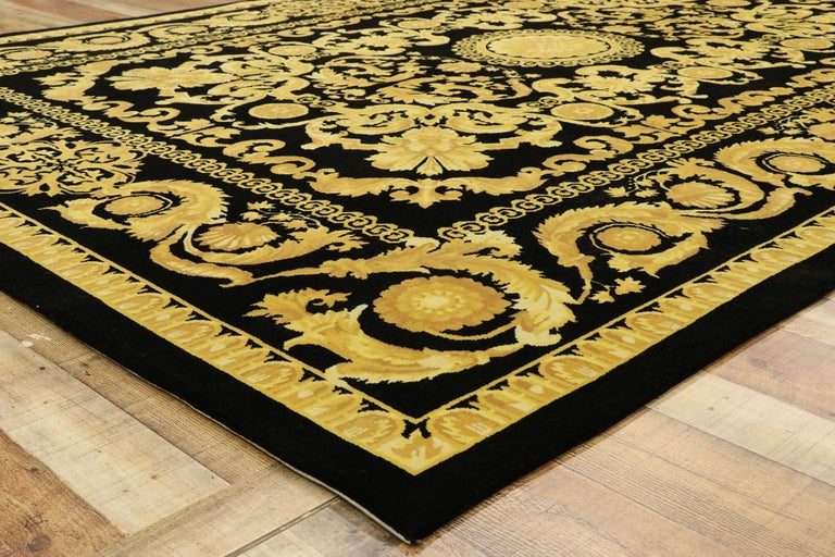 Vintage Indian Rug with Versace Baroque Style For Sale at 1stDibs | versace  rugs for sale, versace style rug, indian baroque