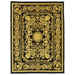 Vintage Indian Rug with Versace Baroque Style