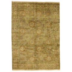 Retro Indian Rug with Modern Shaker Style and Islamic Tile Design