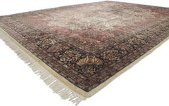 Vintage Indian Rug with Victorian Style