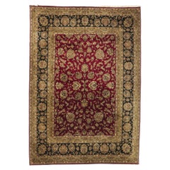 Vintage Indian Rug with Victorian Style