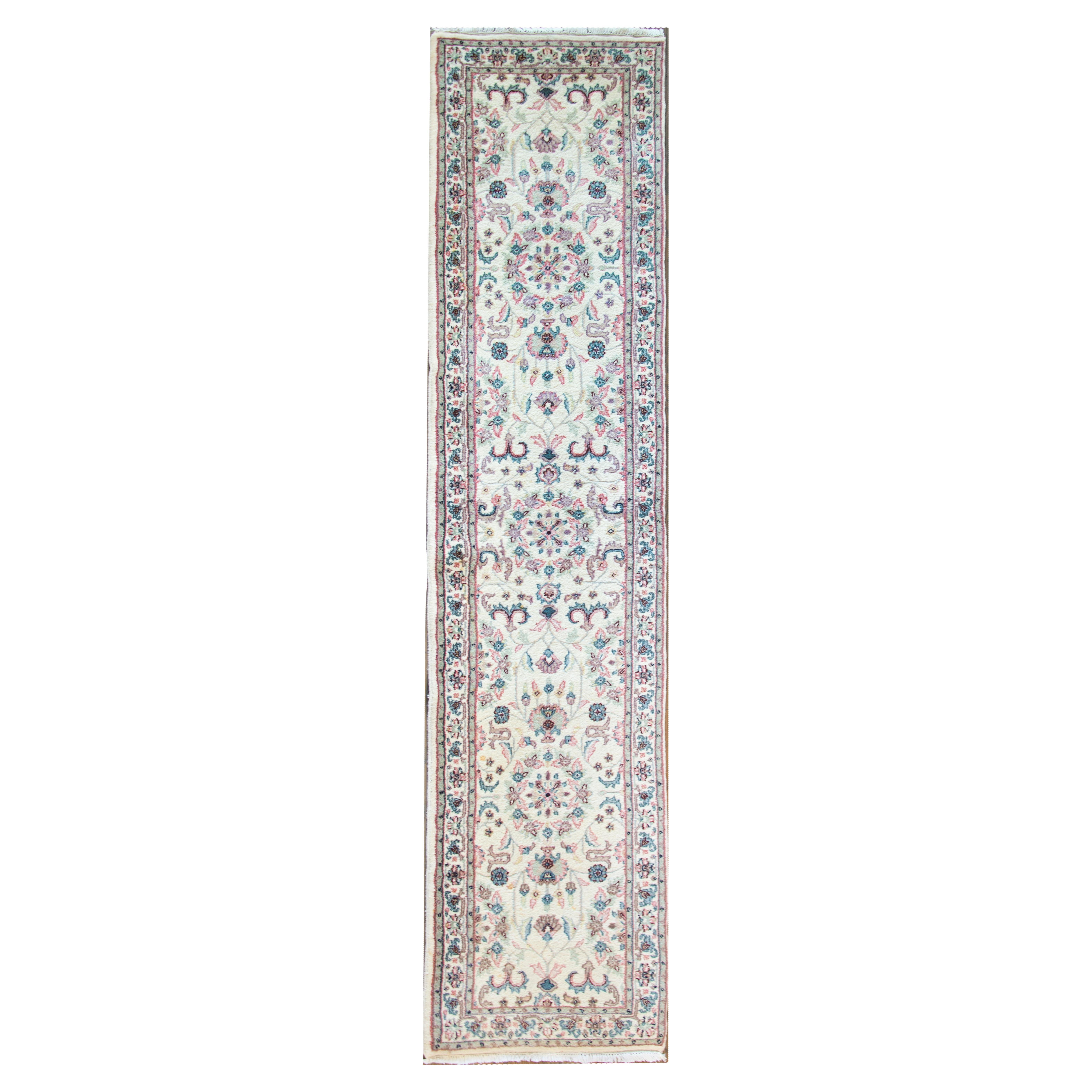 Tapis de couloir indien vintage