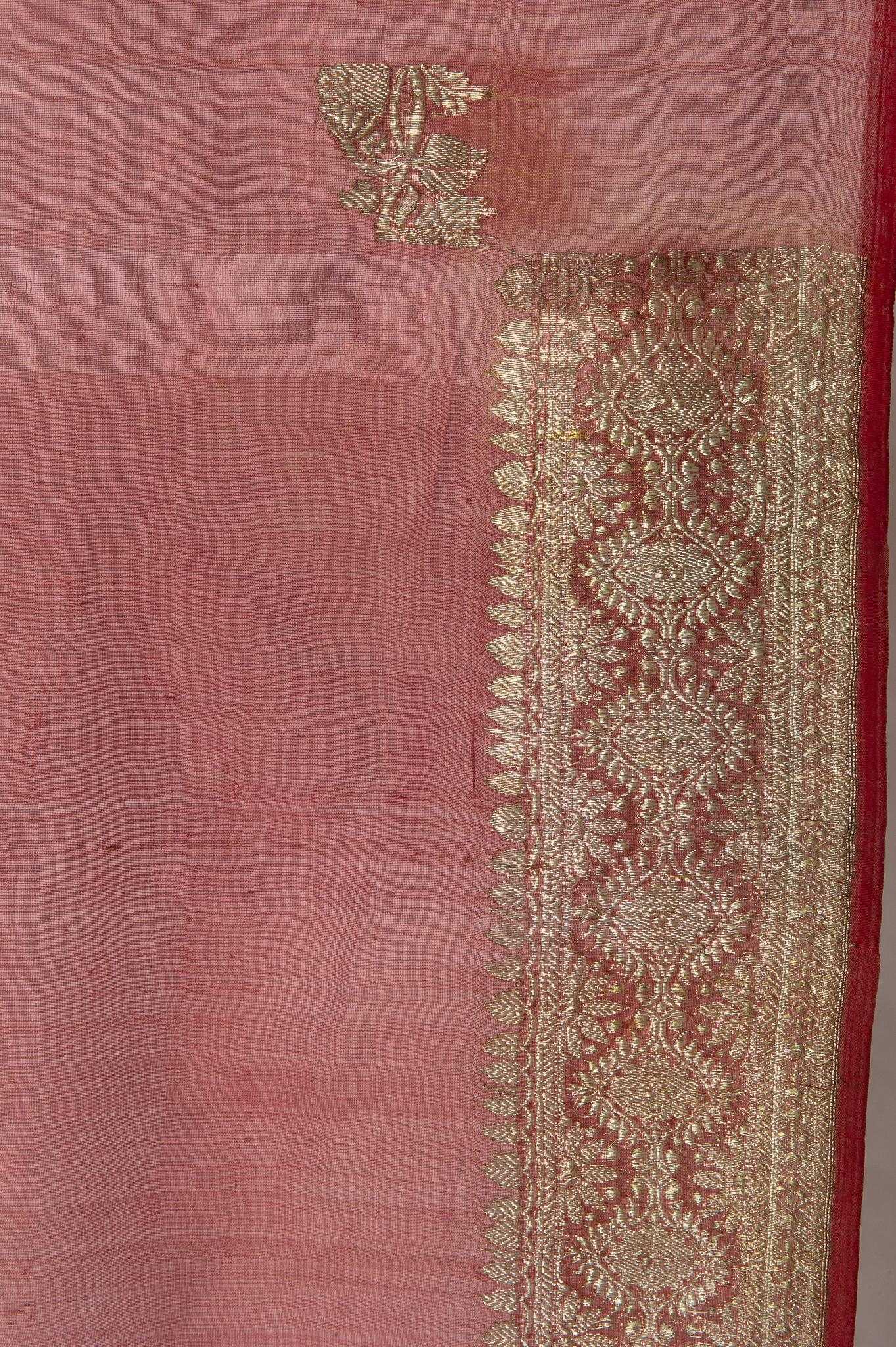 Vintage Indian Sari Mauve Color for Curtains or Evening Dress For Sale 2