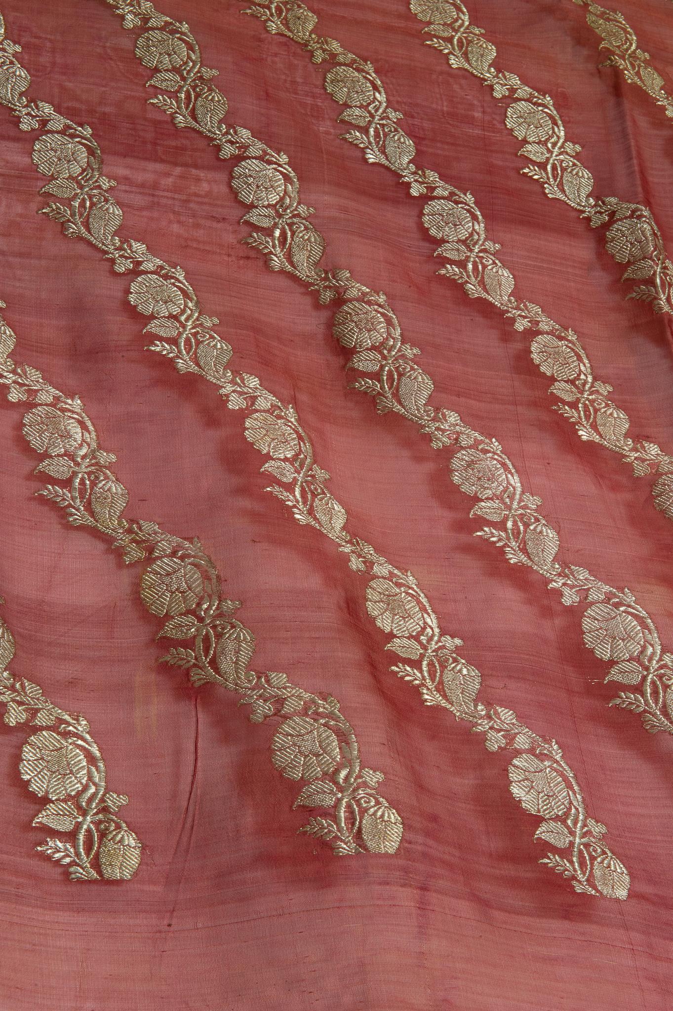 Vintage Indian Sari Mauve Color for Curtains or Evening Dress For Sale 1