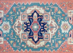 Vintage Indian Serapi-Style Rug