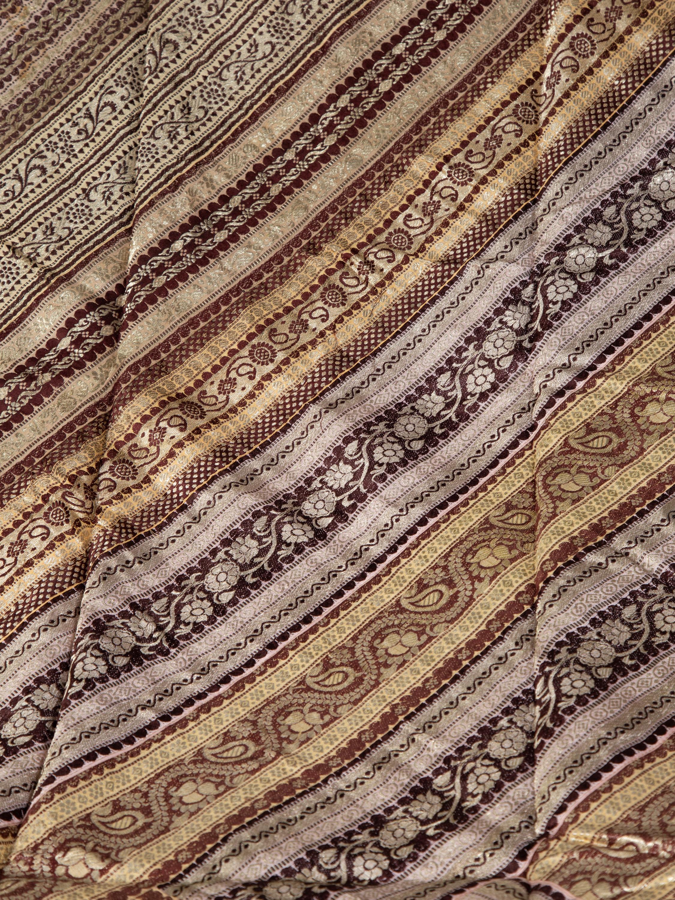 gold embroidered fabric