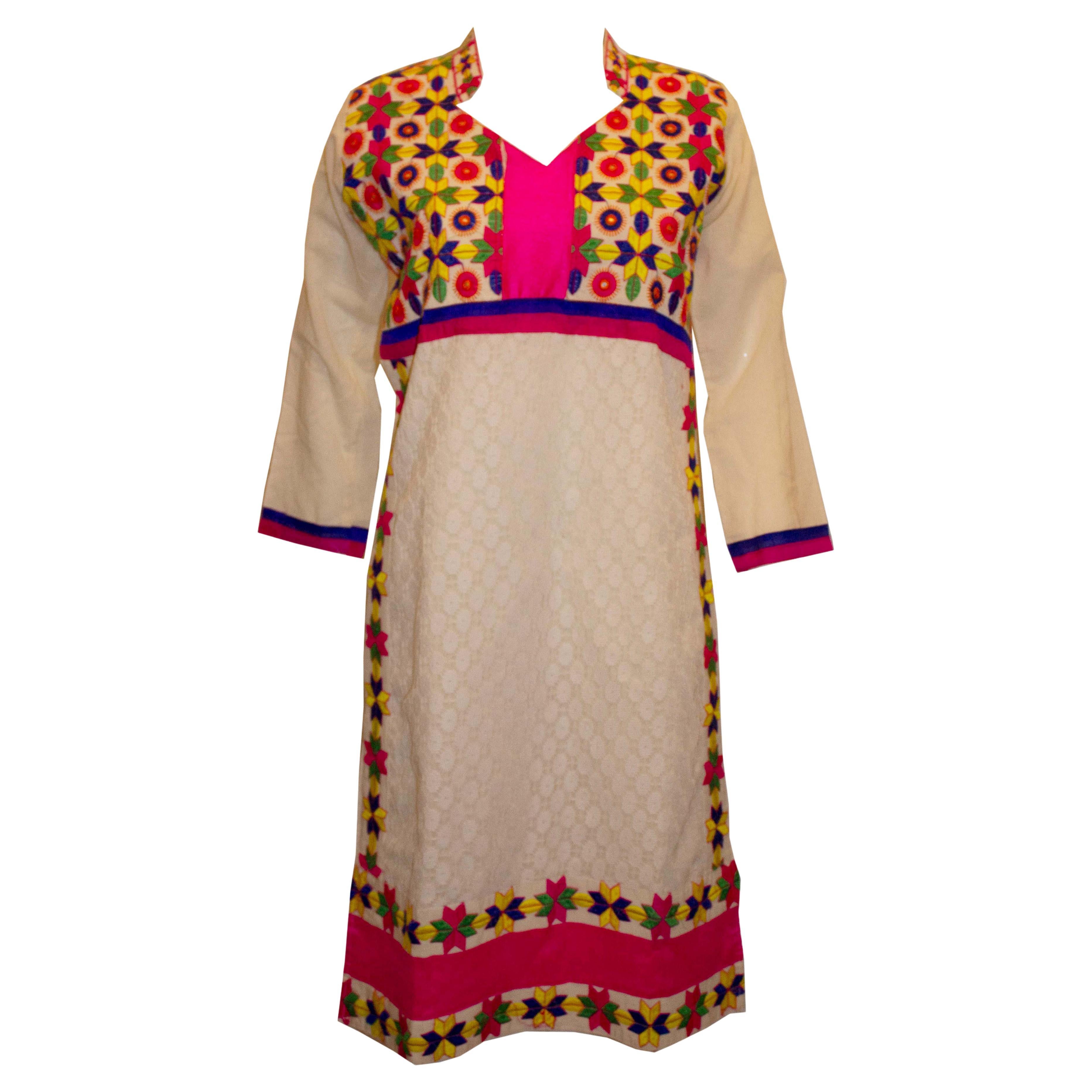 Vintage Indian Summer Dress For Sale