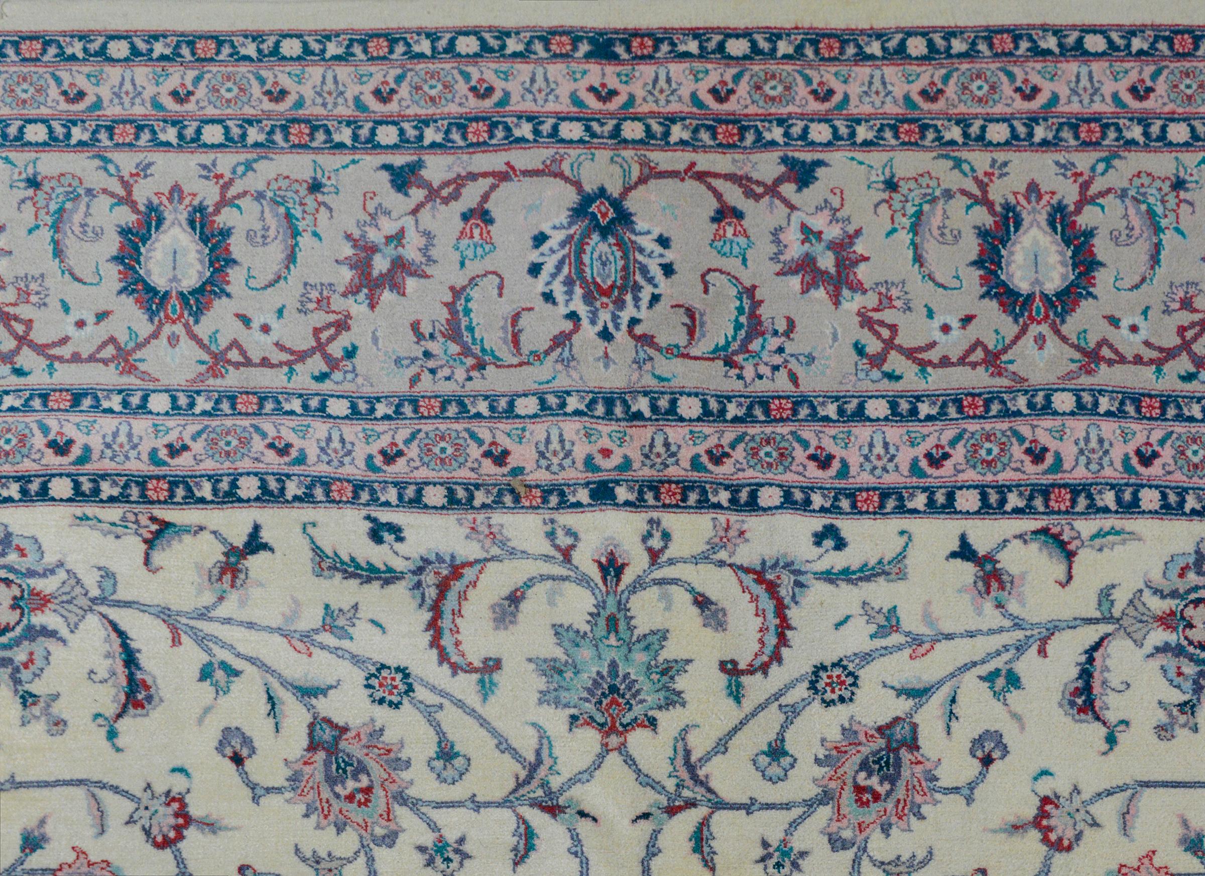 Indischer Tabriz-Teppich:: Vintage im Angebot 1