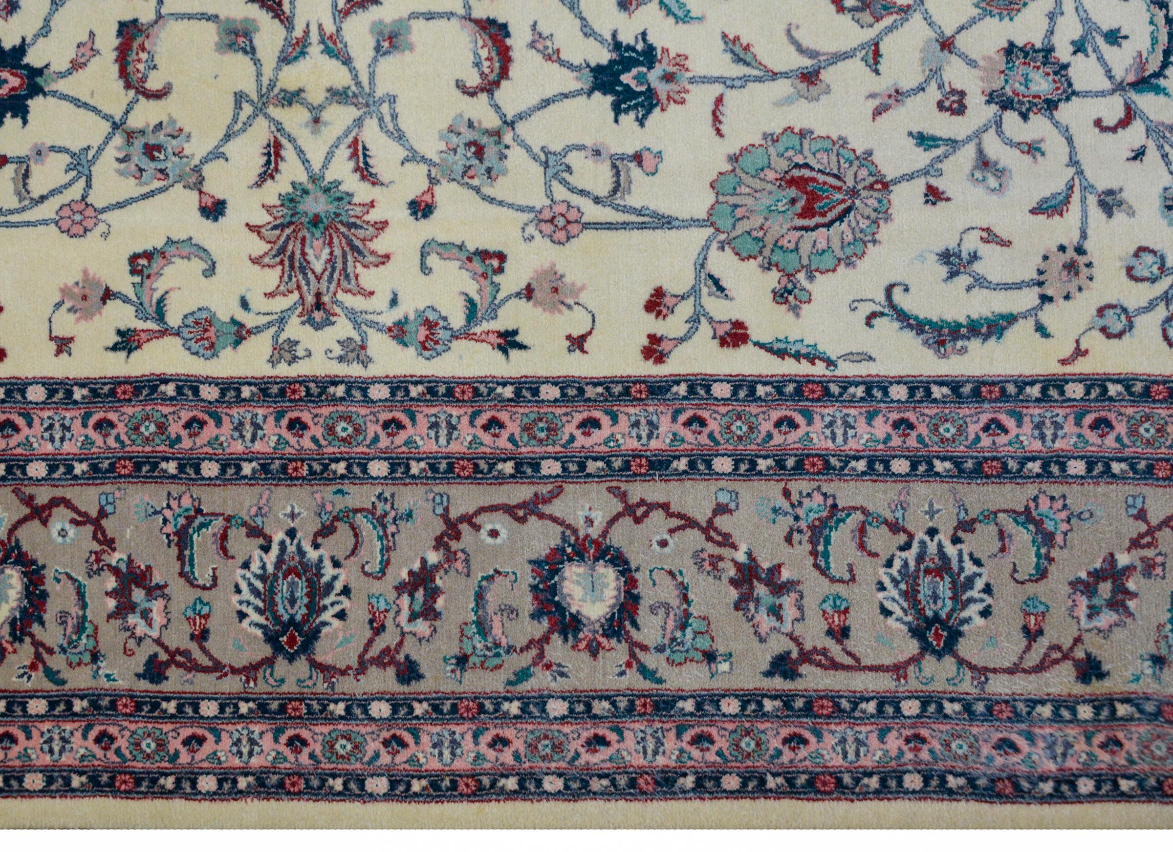 Indischer Tabriz-Teppich:: Vintage im Angebot 2