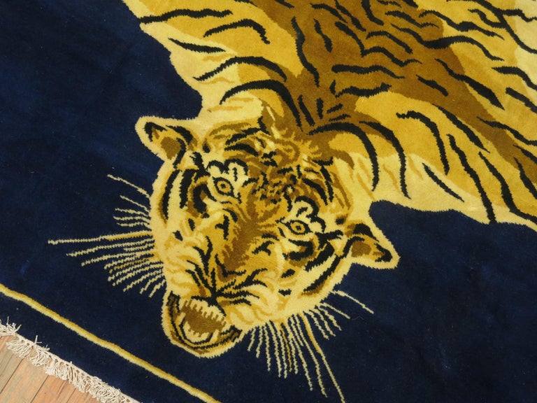Vintage Indian Tiger Rug at 1stDibs