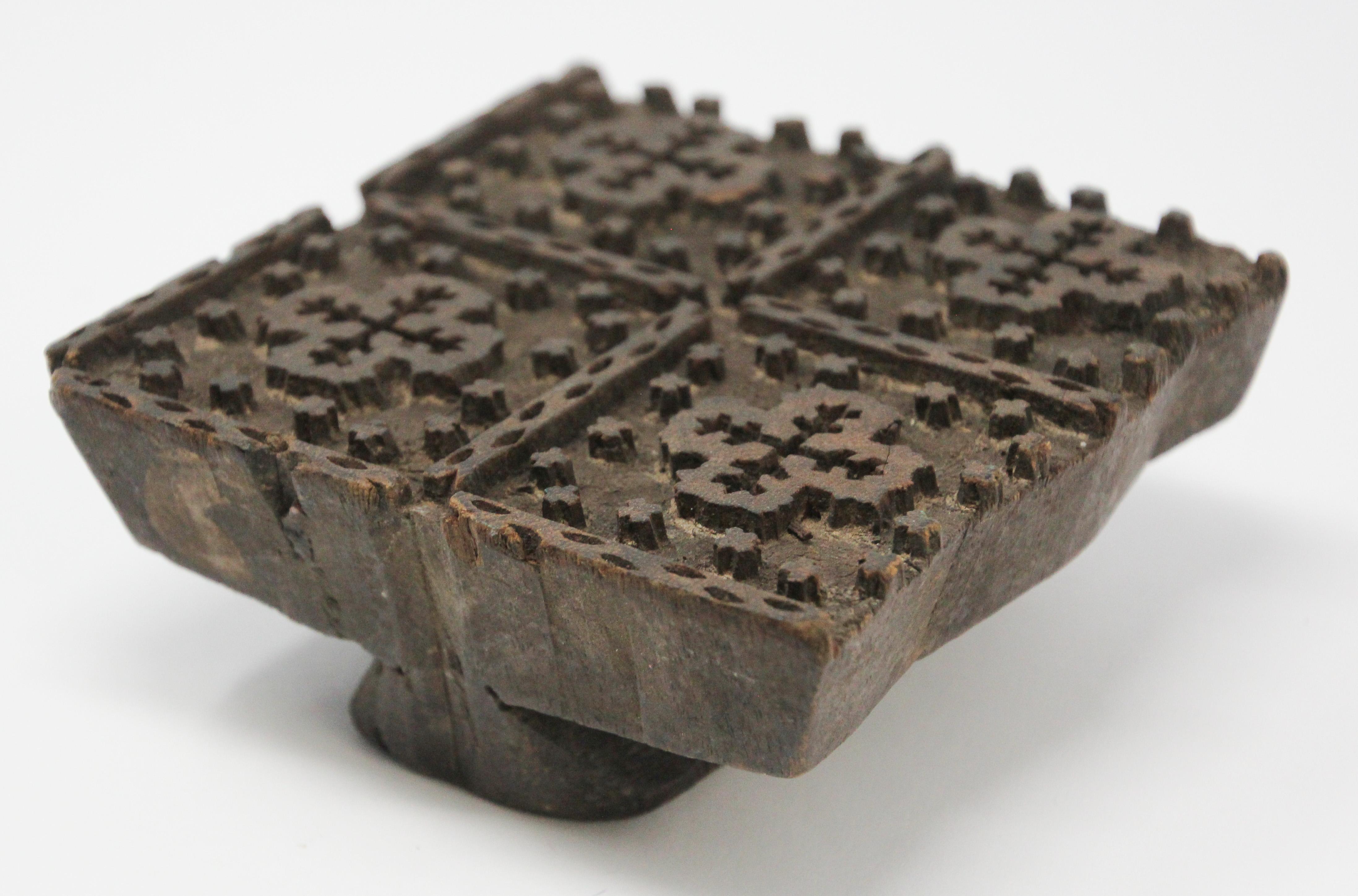 Vintage Indian Wooden Printing Block 5