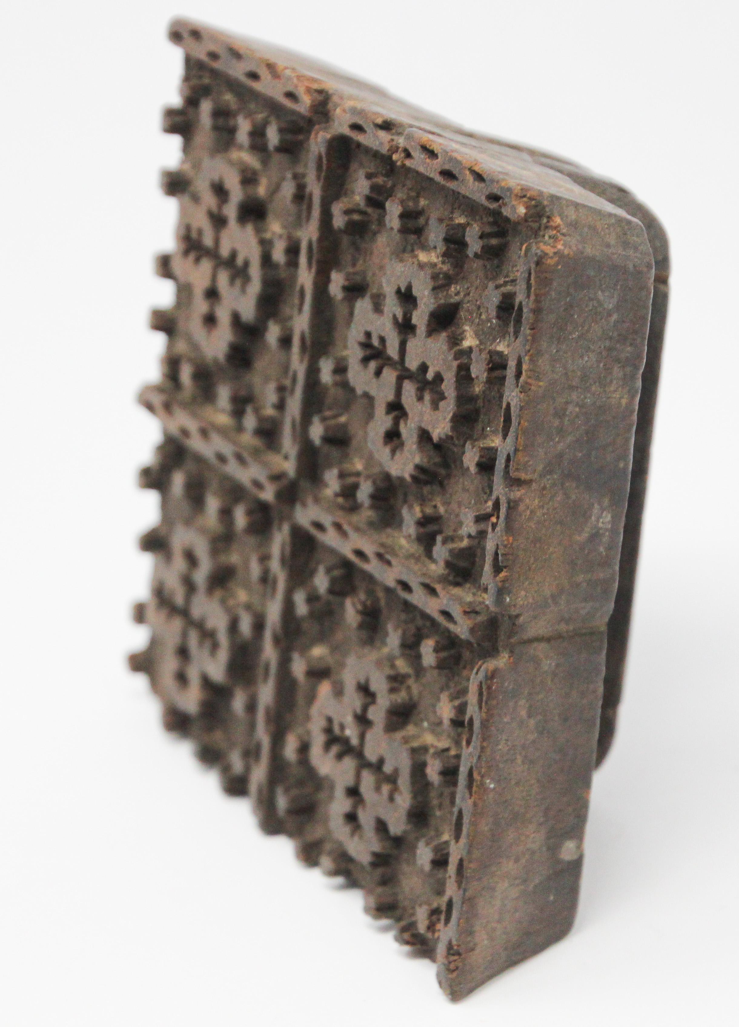antique indian wooden printing blocks