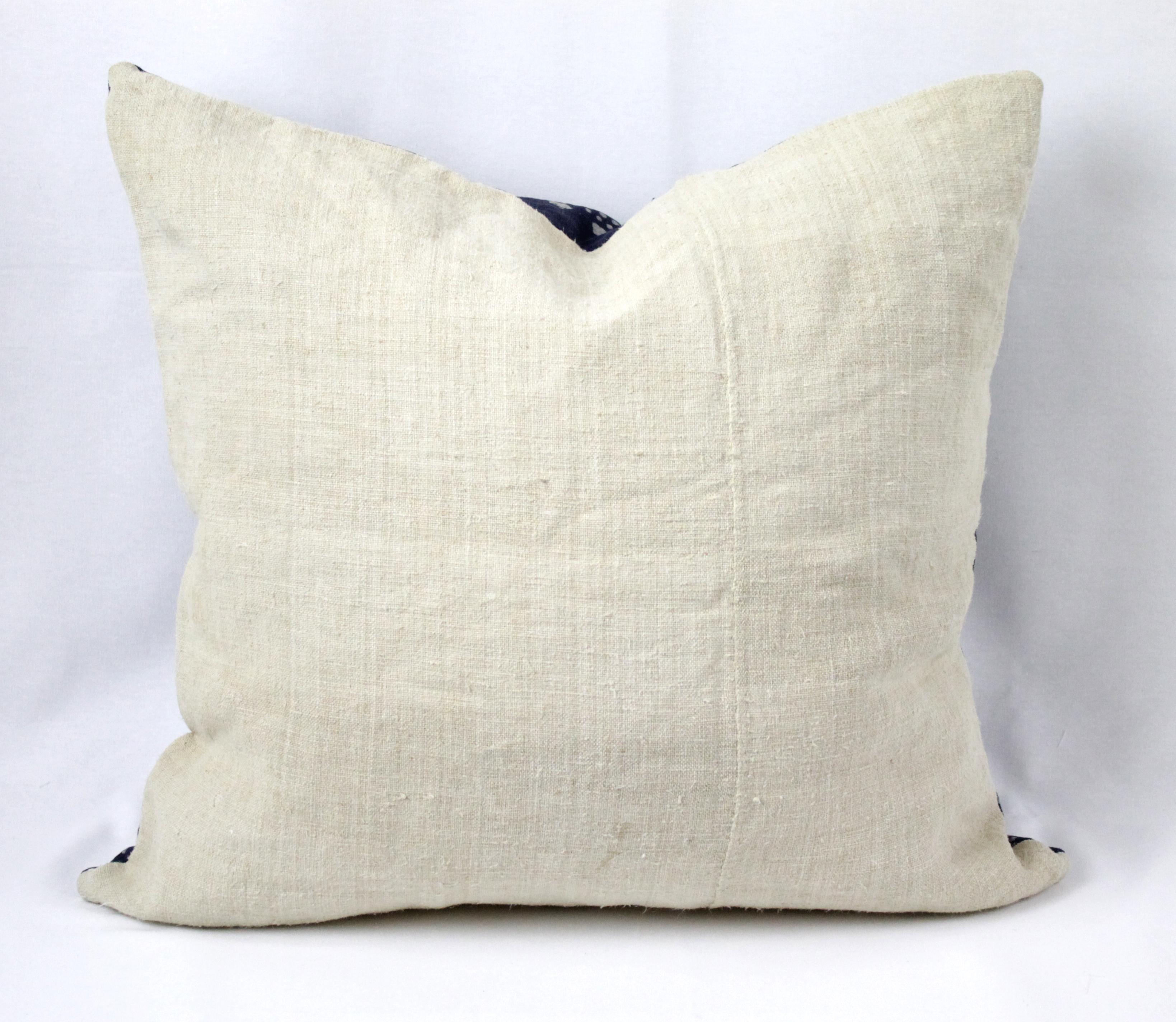 Vintage Indigo Batik Style Pillow 2