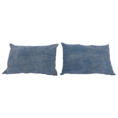 Vintage Indigo Pilow / Cushion Covers Fashioned from a Cloth from Mali Africa