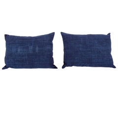 Retro Indigo Pilow / Cushion Covers Fashioned from a Cloth from Mali Africa