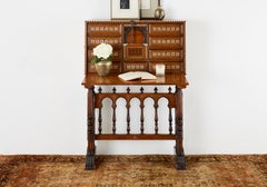 Vintage Indo Persian Kashan Design Rug Carpet