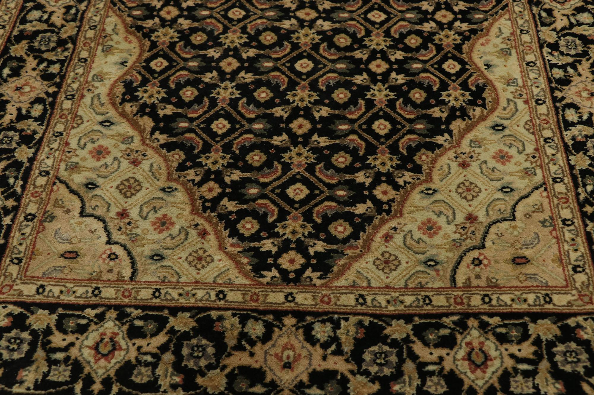 Tapis de couloir indien vintage persan de style Tabriz Bon état - En vente à Dallas, TX