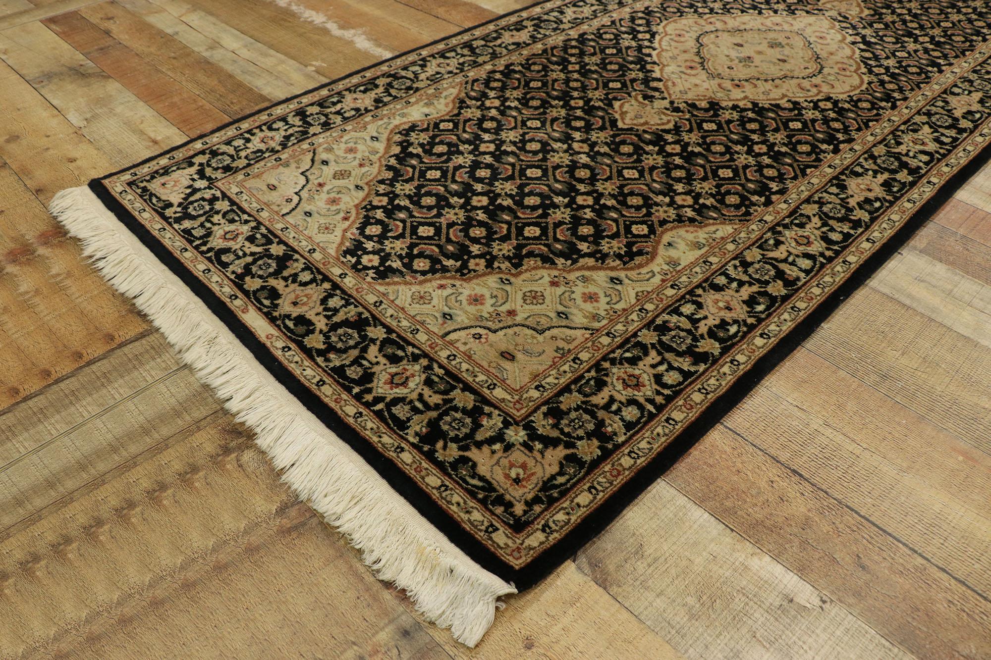 Vintage Persian Tabriz Style Indian Runner For Sale 1
