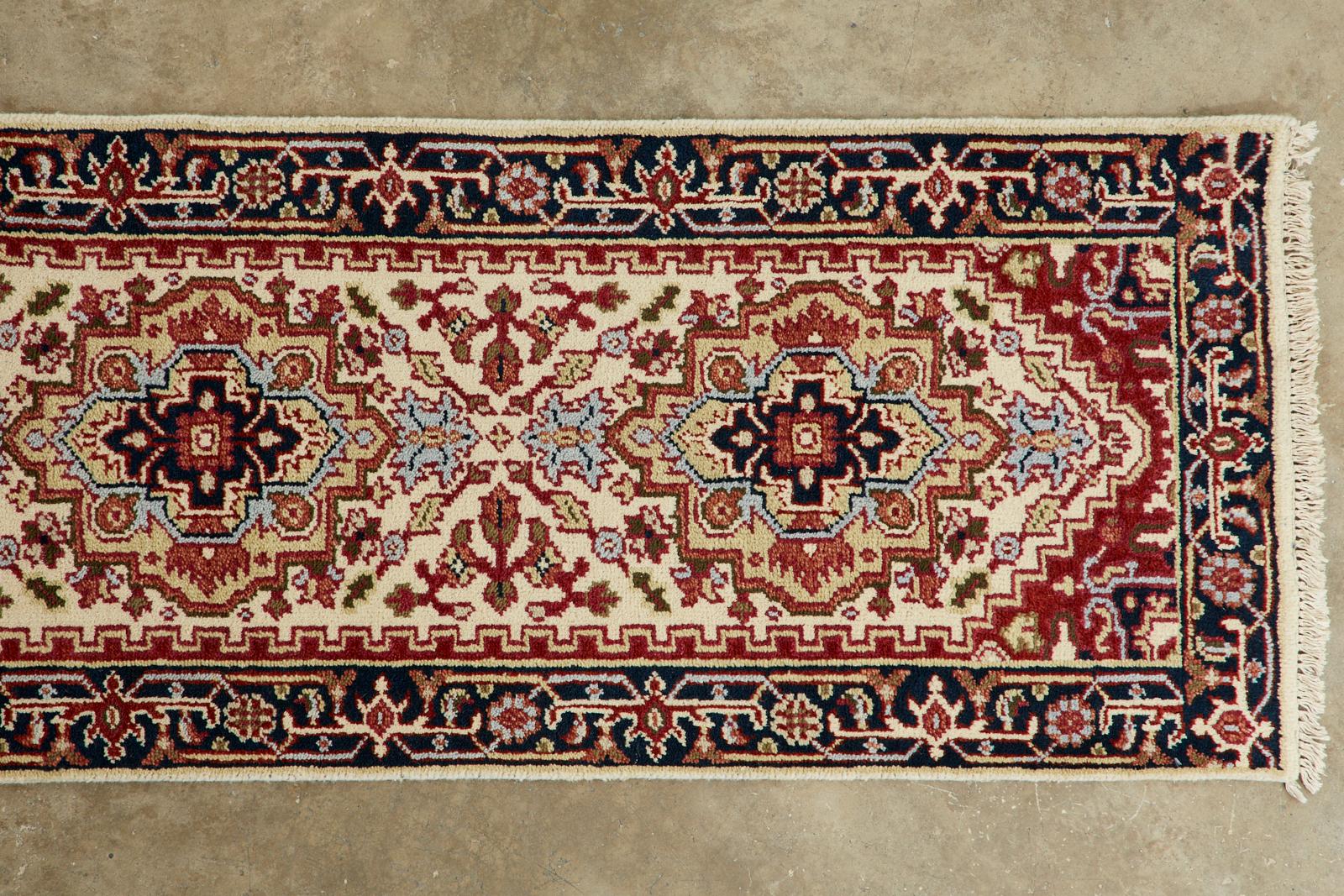 Indo Persian Serapi Design Runner  For Sale 2