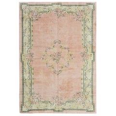 Vintage Indo Savonnerie Rug