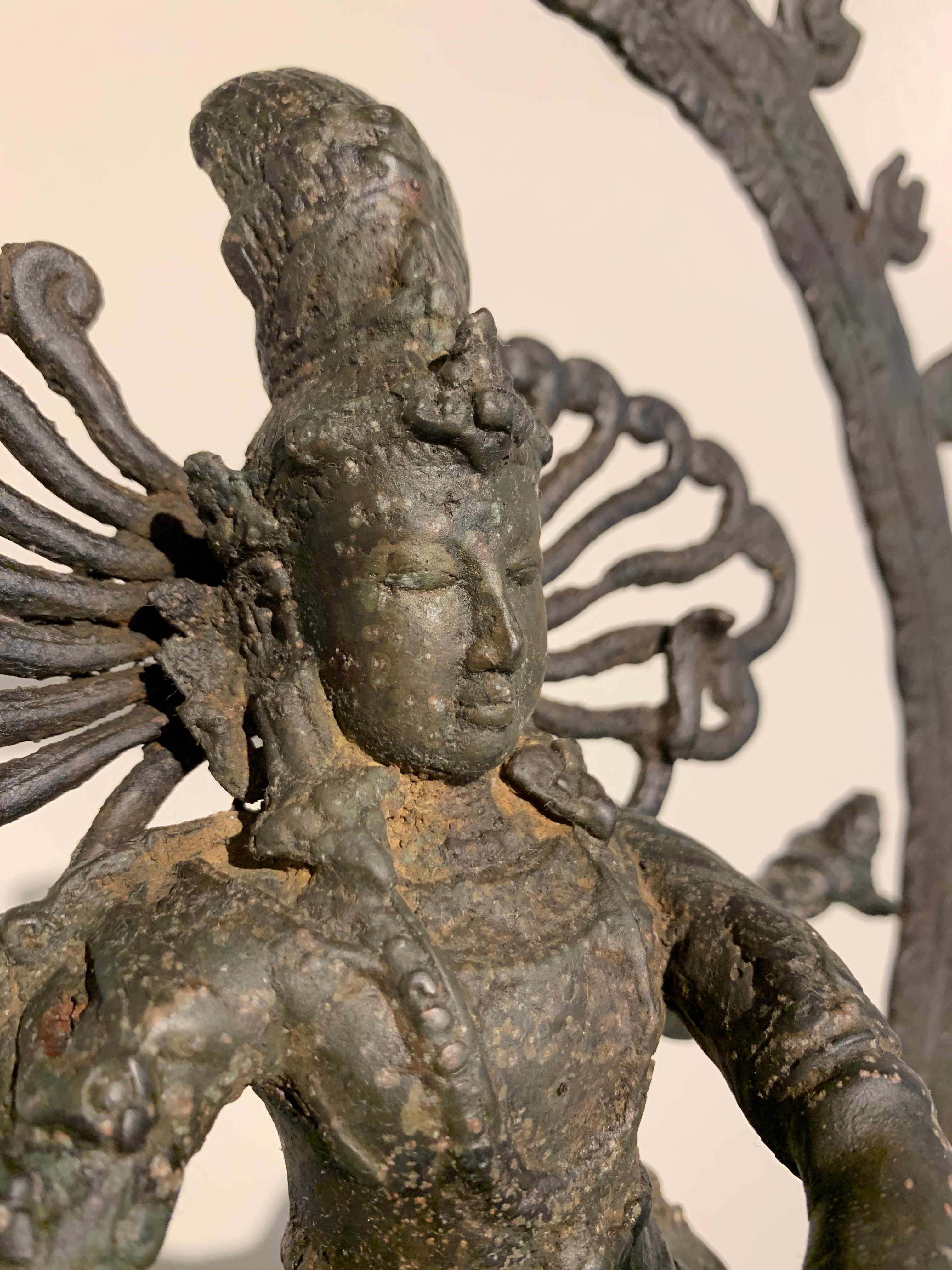 Metal Vintage Indonesian Dancing Shiva 'Nataraja' Statue, 1970s, Bali