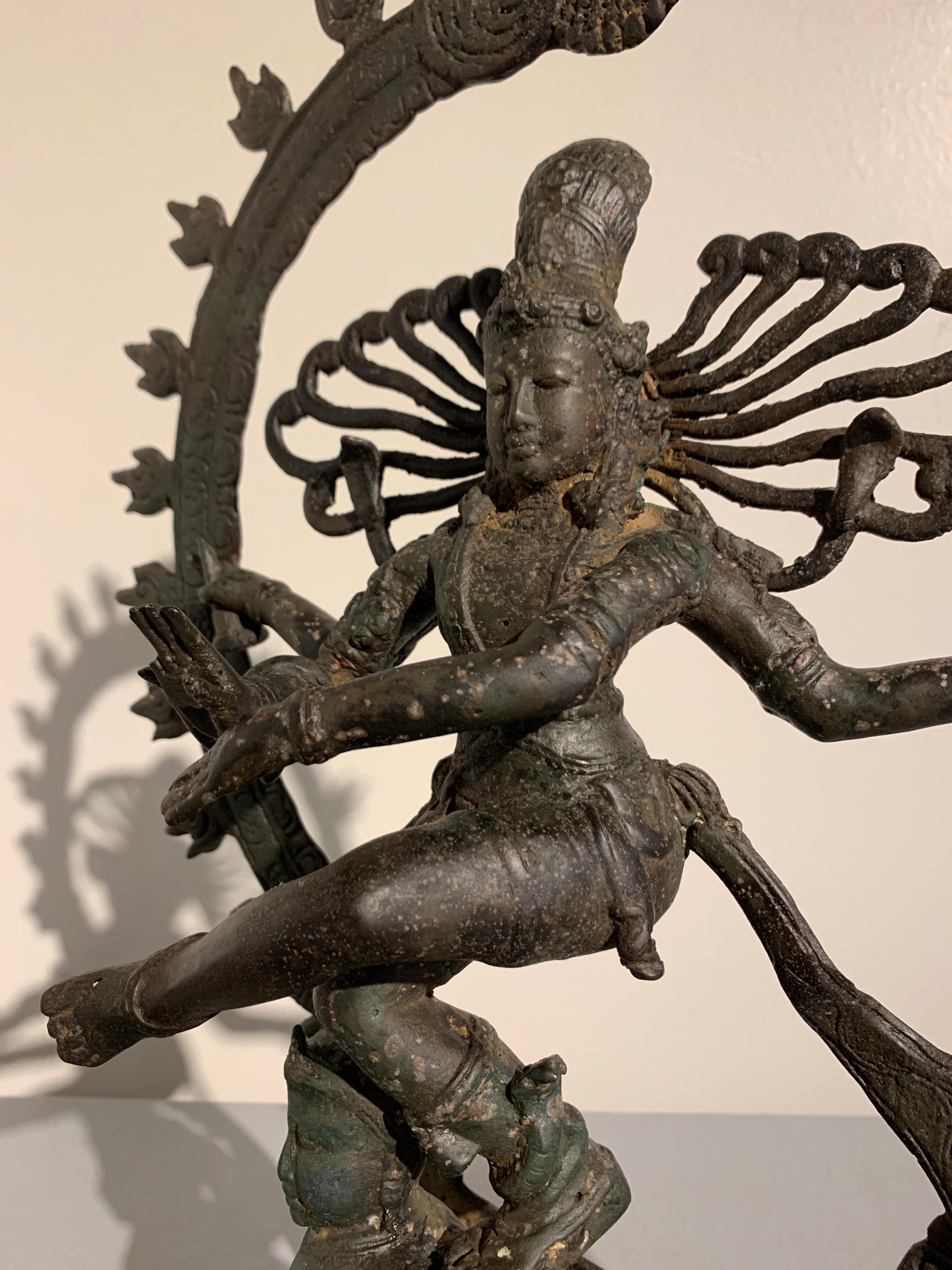 Cast Vintage Indonesian Dancing Shiva 'Nataraja' Statue, 1970s, Bali