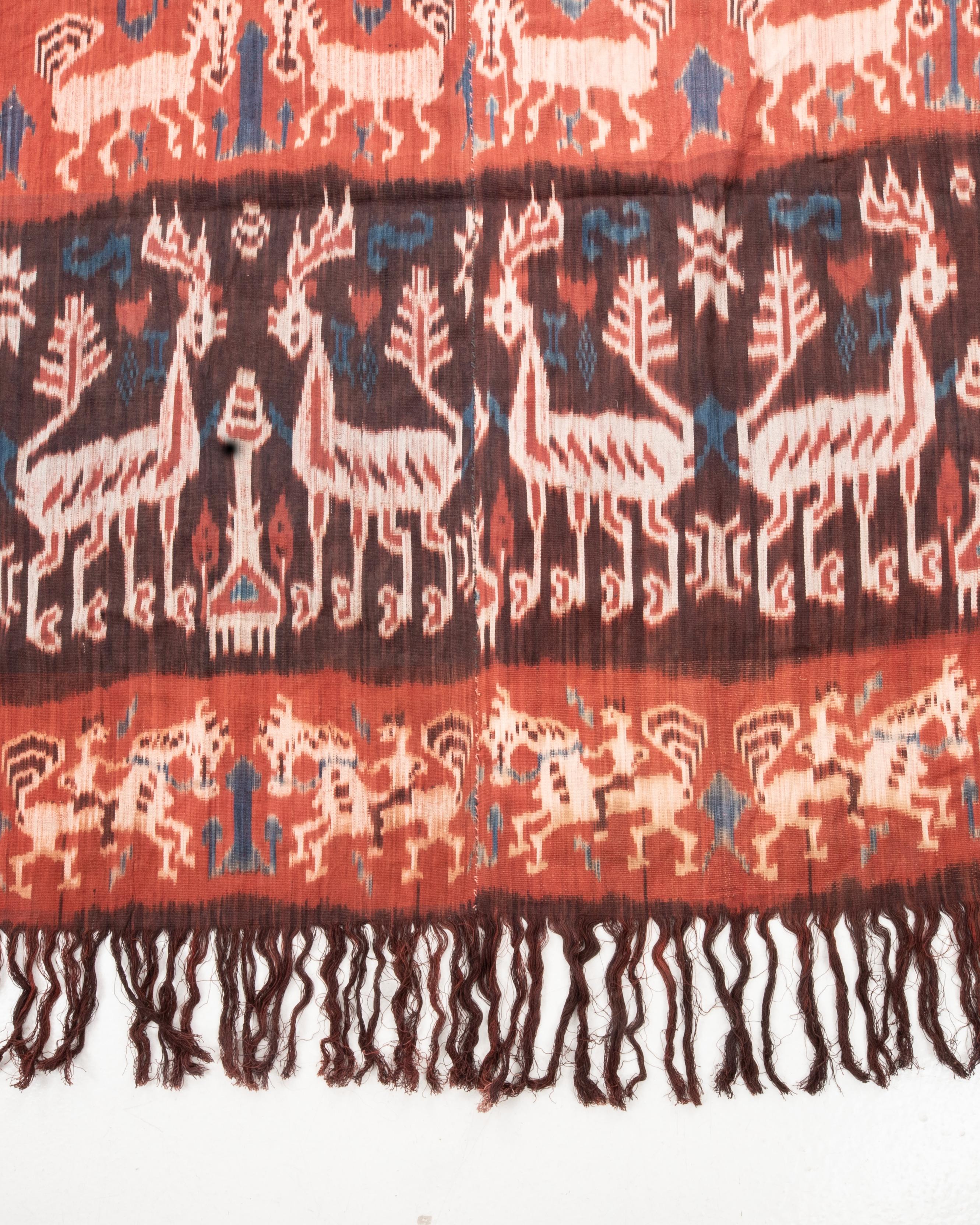 Arte popolare Ikat indonesiano d'epoca, Indonesia, anni '60 in vendita