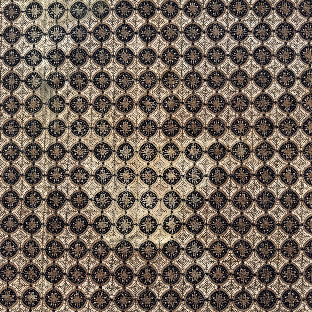Cotone Vintage indonesiano Kain Batik Tulis, Jogja (Yogyakarta), Java, 1970 in vendita