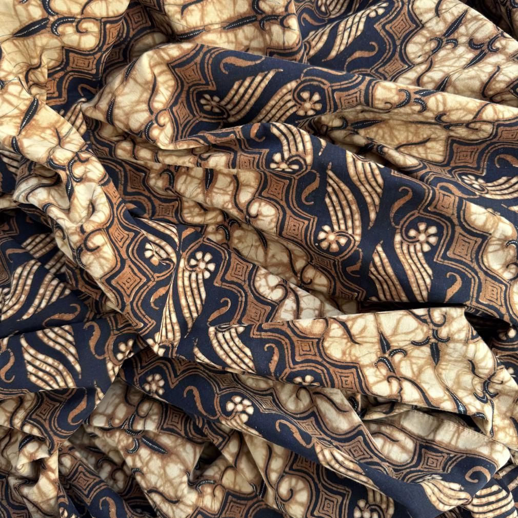Indonesische Kain Batik-Tulpen Parang, Solo (Surakarta), Java 1960 im Angebot 4