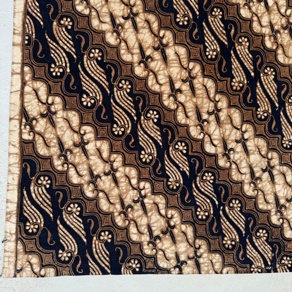Indonesische Kain Batik-Tulpen Parang, Solo (Surakarta), Java 1960 im Angebot 1