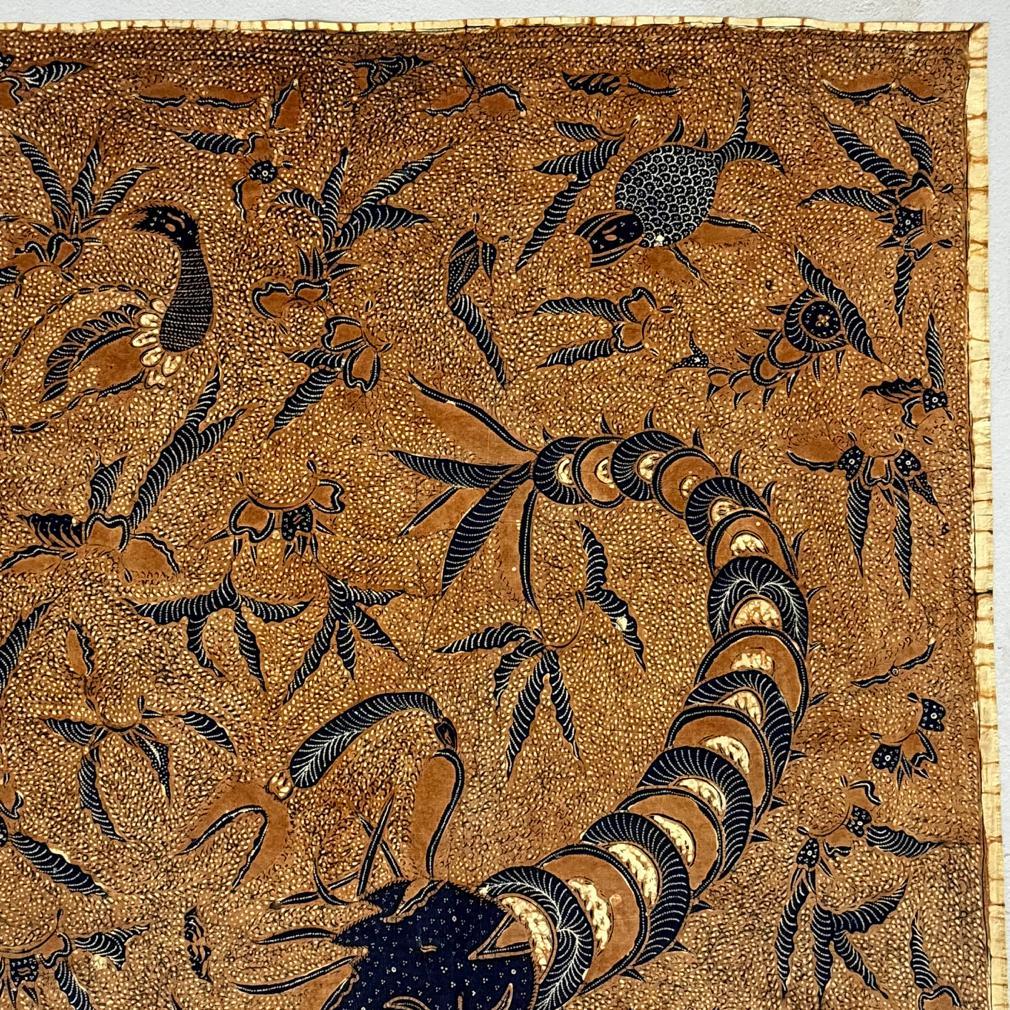 Javanese Vintage Indonesian Kain Batik Tulis Supit Urang, Solo (Surakarta), Java, 1950 For Sale