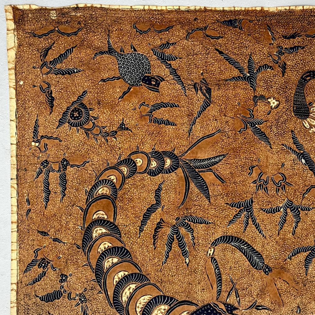 Cotton Vintage Indonesian Kain Batik Tulis Supit Urang, Solo (Surakarta), Java, 1950 For Sale