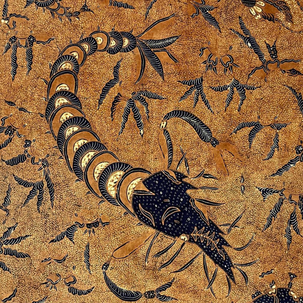 Vintage Indonesian Kain Batik Tulis Supit Urang, Solo (Surakarta), Java, 1950 For Sale 1
