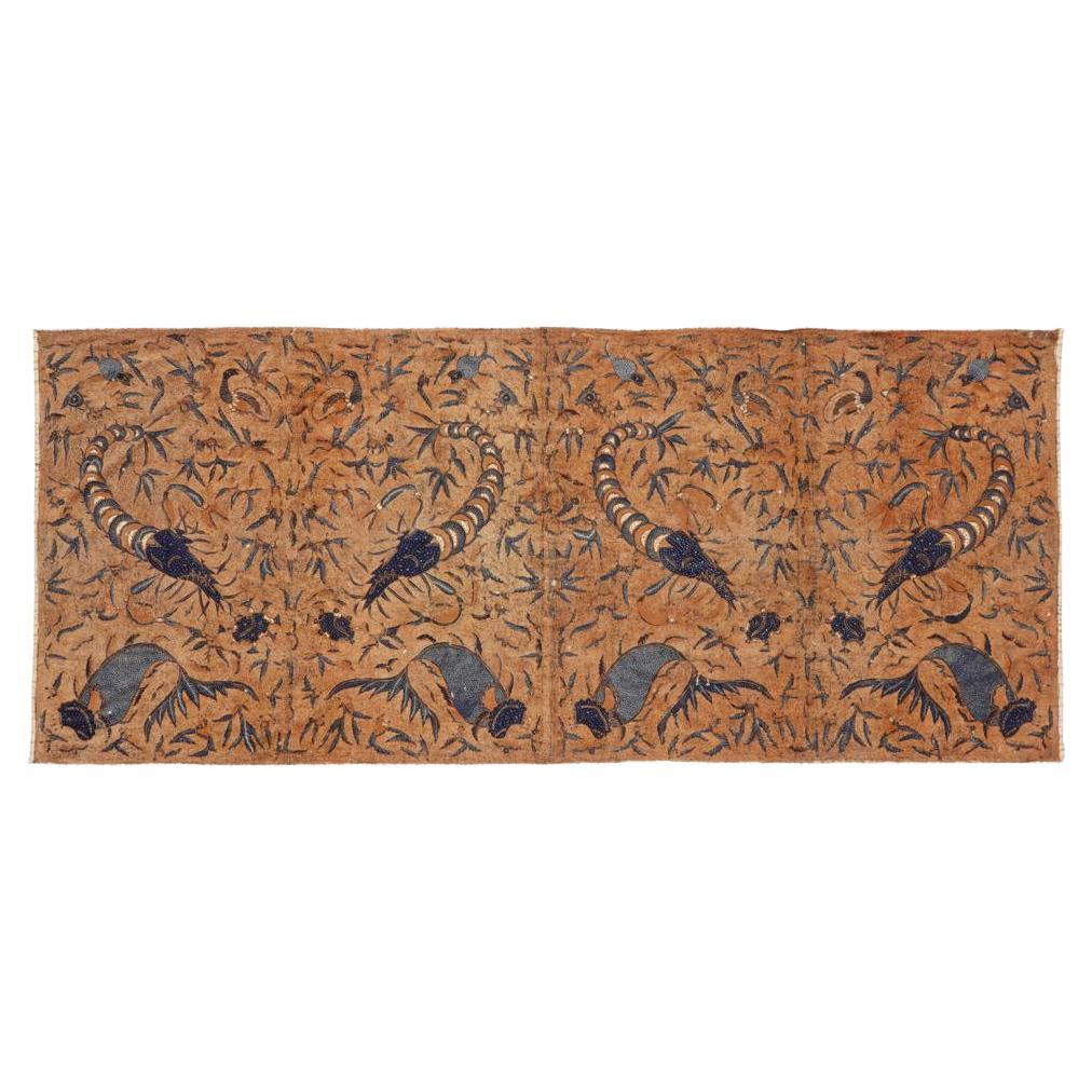 Vintage Indonesian Kain Batik Tulis Supit Urang, Solo (Surakarta), Java, 1950 For Sale