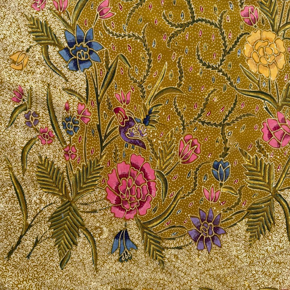 Broche vintage indonésienne Kain Panjang Batik Tulis Pagi-sore, Demak, Java 1950 en vente 3