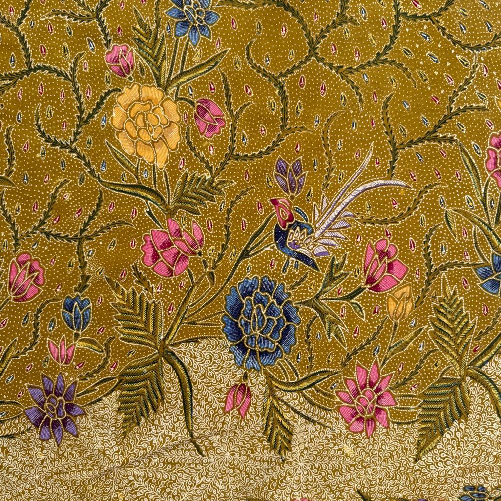 Broche vintage indonésienne Kain Panjang Batik Tulis Pagi-sore, Demak, Java 1950 en vente 2