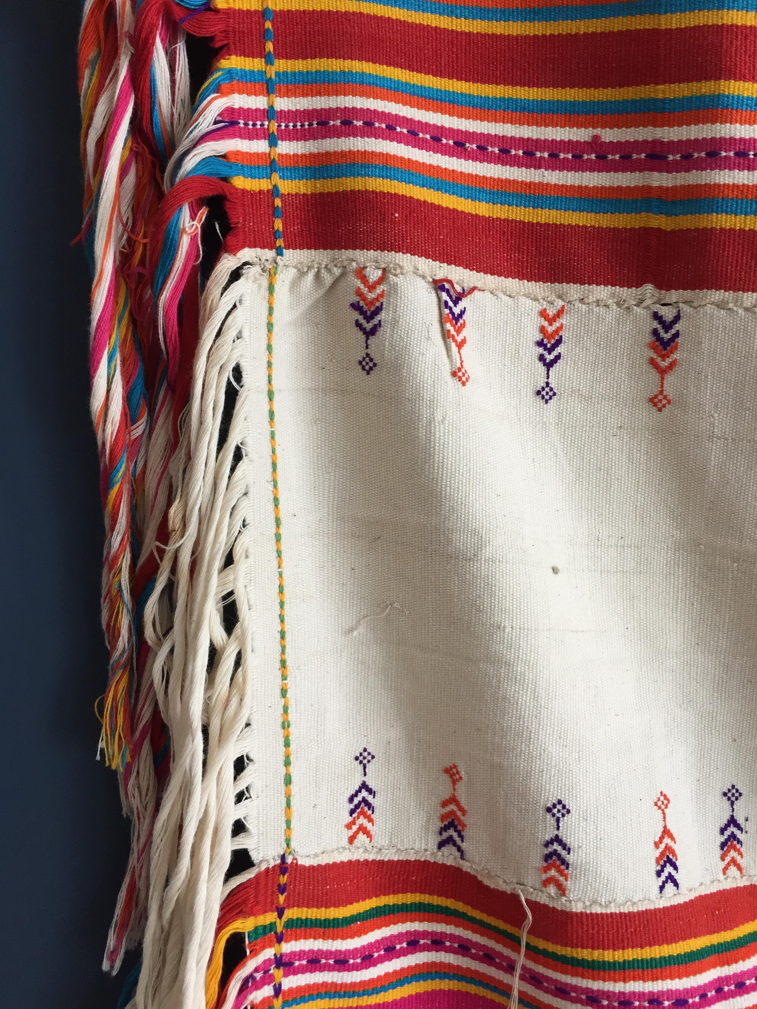 Hand-Crafted Vintage Indonesian West Timor Embroidered Textile in Cotton