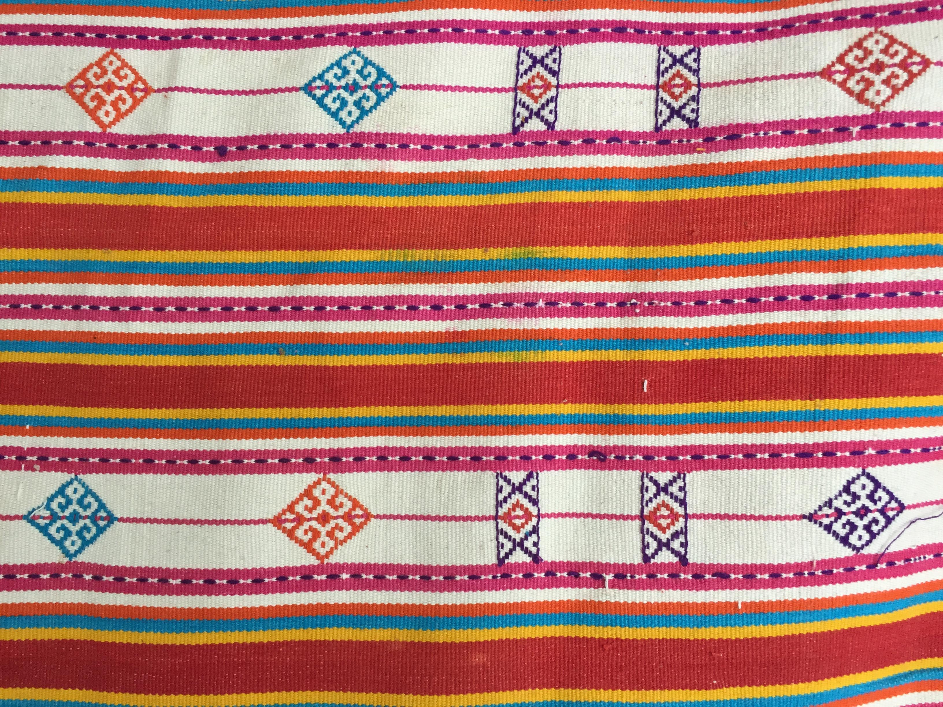 20th Century Vintage Indonesian West Timor Embroidered Textile in Cotton